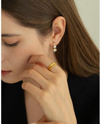 Sterling Silver 18k Gold Plated Gabriella Earrings Holiday Gift Idea