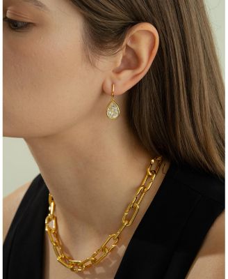 Sterling Silver 18k Gold Plated Camille Earrings Holiday Gift Idea