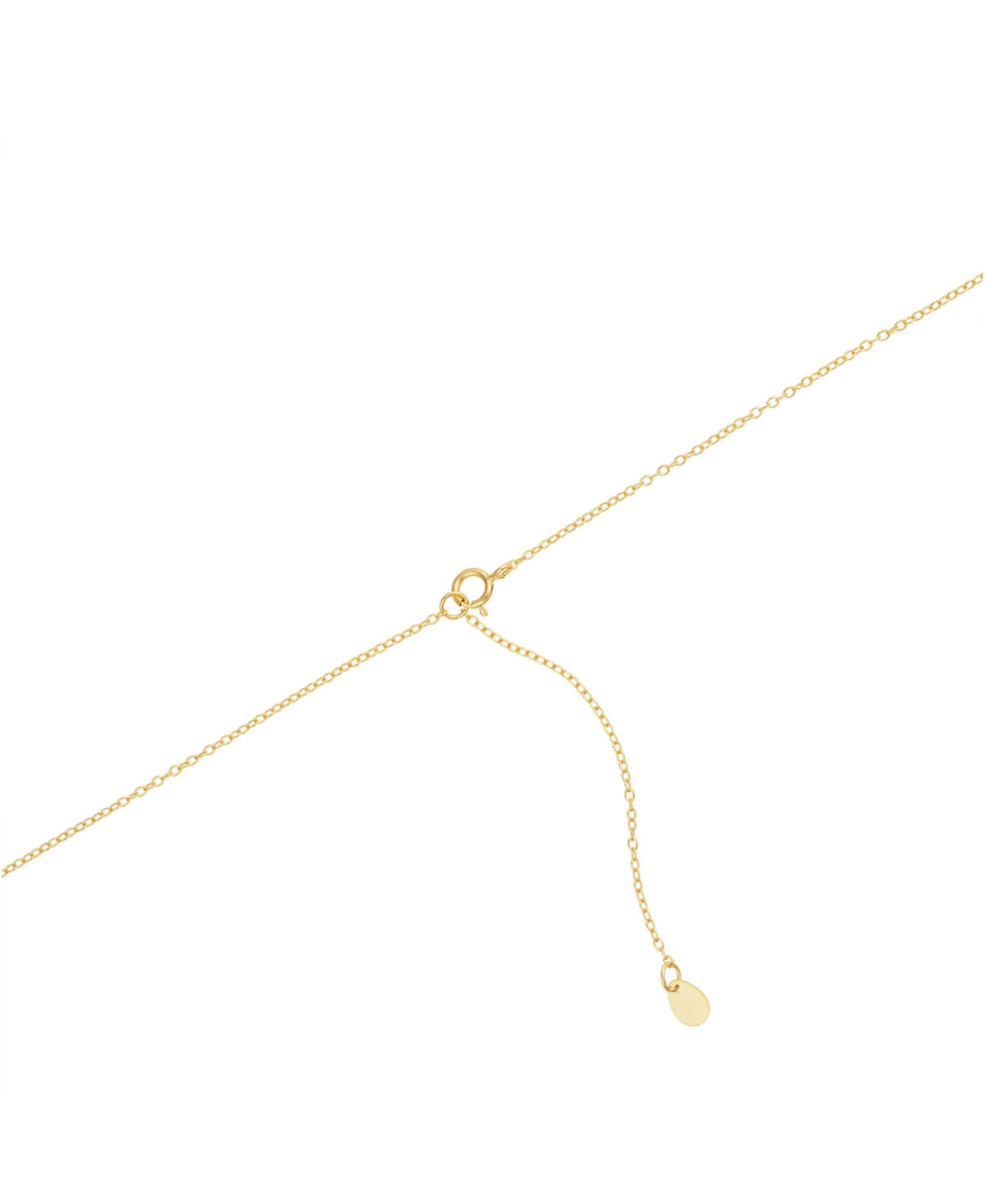 MACY'S CUBIC ZIRCONIA OPENWORK COMPASS PENDANT NECKLACE, 16" + 2" EXTENDER 