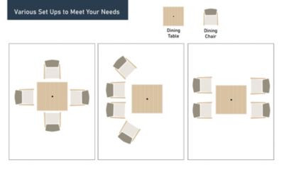 Sencillo 5 Piece Outdoor Dining Set