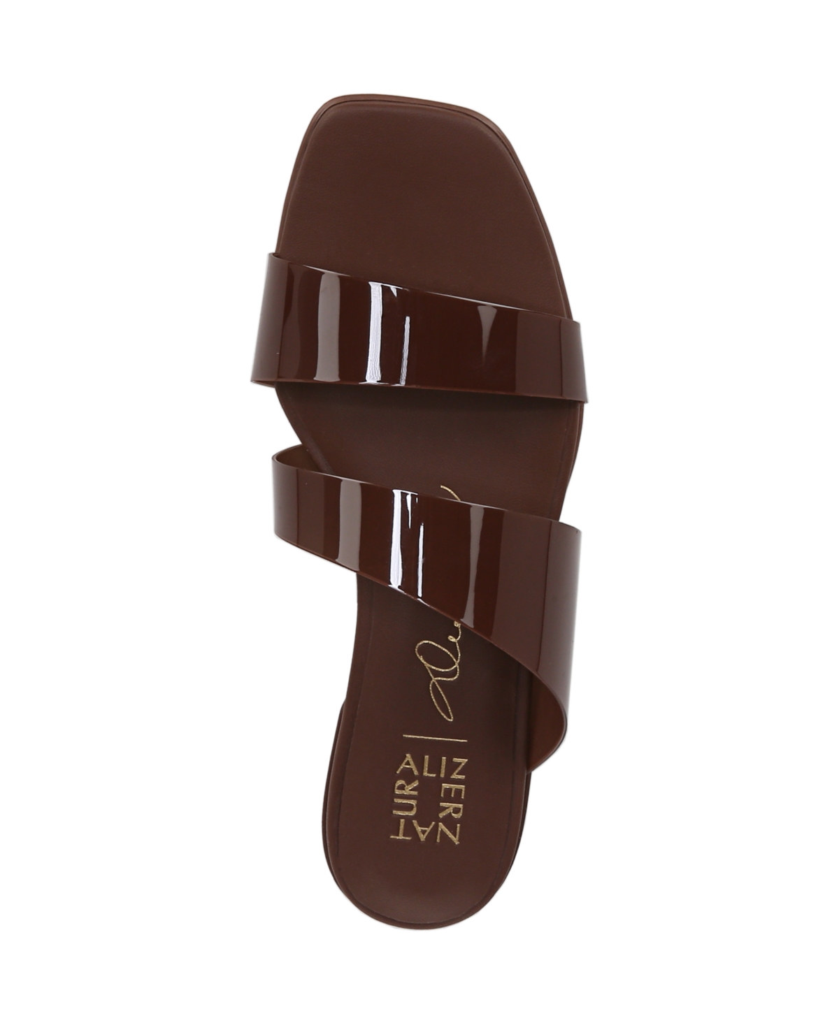 Naturalizer Illuminate-Low Square Toe Slide Sandals - Shade 1 Deep Frosted PVC
