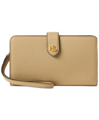 Crosshatch Leather Tech Wristlet