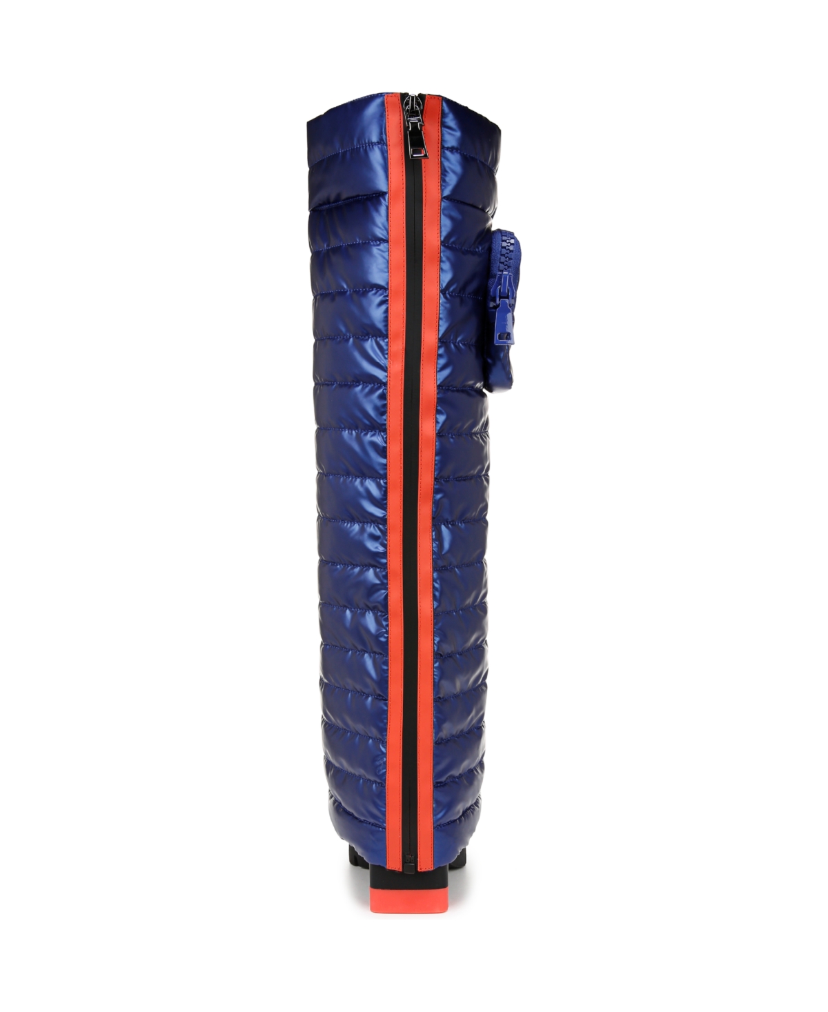 Naturalizer Crosswalk (attachable Legwarmer) Cold Weather Water Resistant Booties In Electric Blue High Shine Nylon