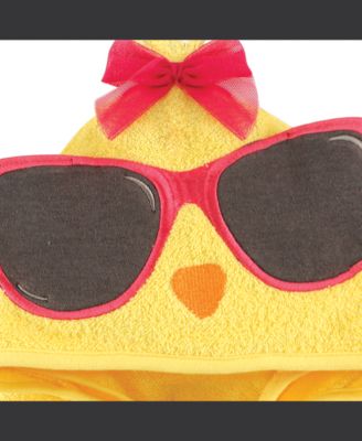 Girls Cotton Animal Face Hooded Towel