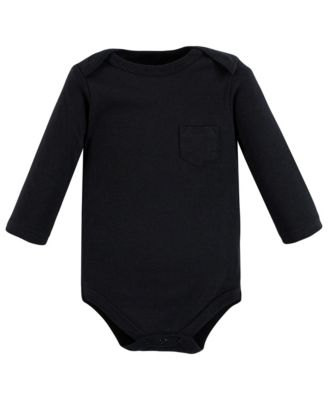 Five-Piece Collection of Long-Sleeve Cotton Bodysuits