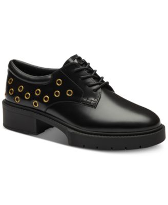COACH - Women's Lyla Grommets Derby Flats