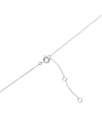 2-Pc Set Cubic Zirconia Journey Pendant Necklace & Solitaire Stud Earrings in Sterling Silver (Also availabe in 14k Gold over Sterling Silver)