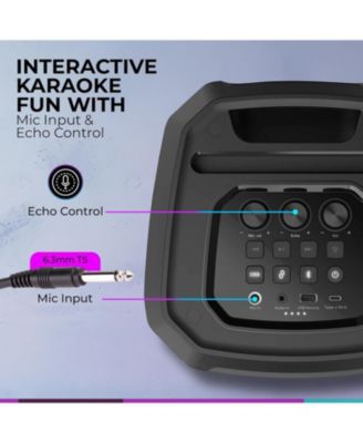 Bluetooth Party Speaker, Dynamic Bass Boost, 14W Output Power, LED Lighting, Portable Party Speaker, Aux-in, USB Playback