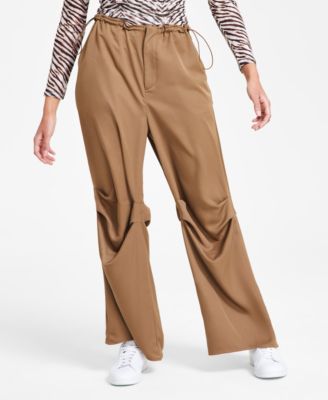 Women's High-Rise Wide-Leg Seamed Pants, Exclusively at Macy's