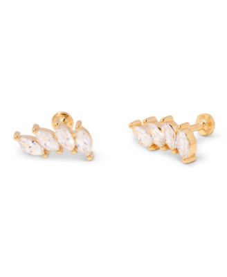 Zola Four Marquise Flat Back Earring