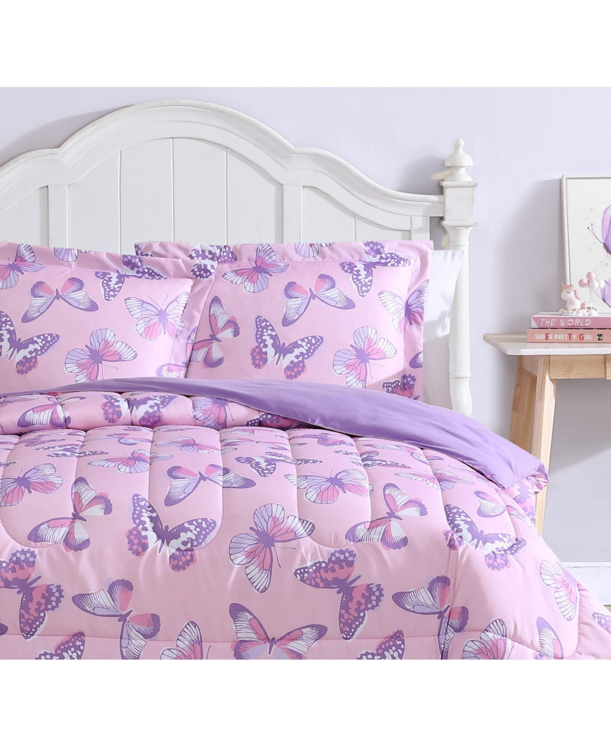 Alex + Bella Magical Butterfly -Piece Ultra Soft Microfiber Comforter Set