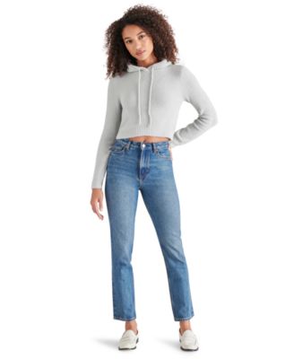 売れ筋商品|||スティーブ マデン ニット&セーター アウター レディース Women's Hidra Cropped Hoodie Sweater Light Slate Blue Steve Madden Women's Hidra Cropped Hoodie Sweater - Macy's