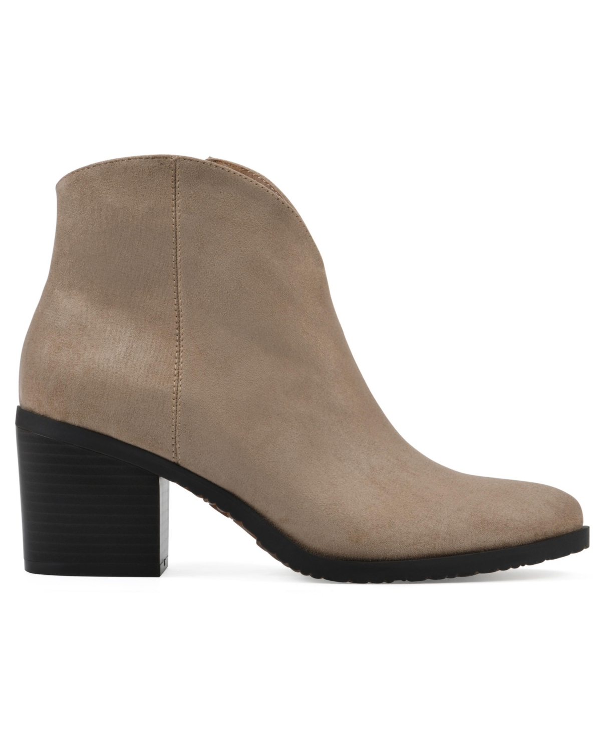 White Mountain Women's Tattles Western Block Heel Bootie