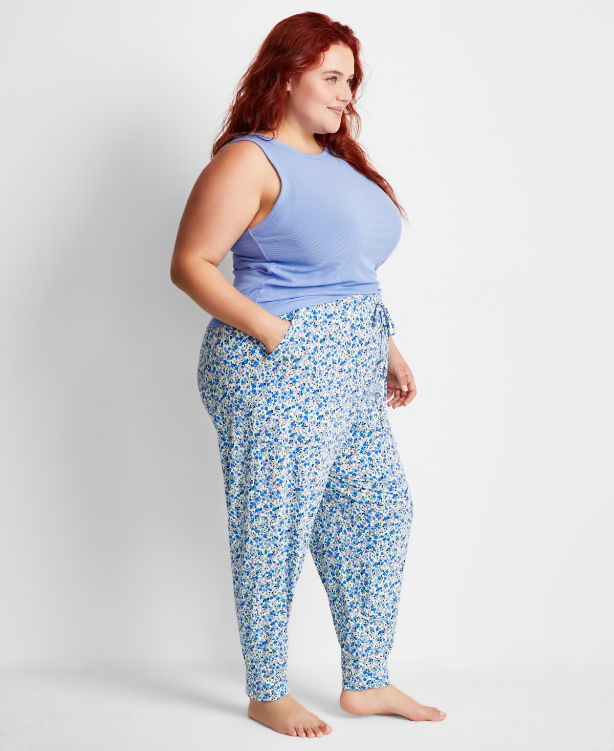 State Of Day Printed Jogger Pajama Pants Xs-3x, Created For Macy's In Dream Ditsy