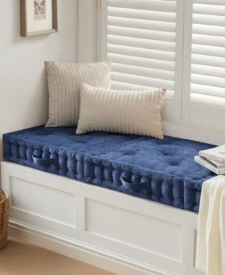 Azza Chenille Square Floor Pillow Cushion, 24" x 24"