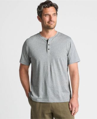 Men's Short Sleeve Cotton Supima Jersey Henley