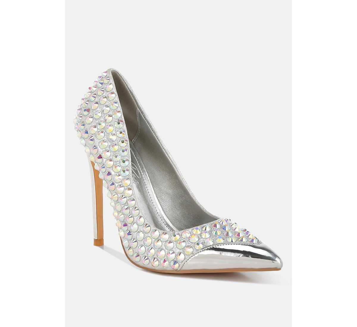 Super Fan Diamante Embellished Stiletto Pumps