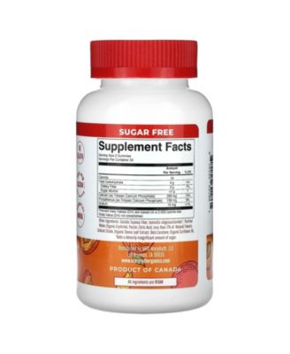 Calcium Gummies Peach Mango Apricot 200 mg - 60 Gummies (100 mg per Gummy)