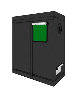 Home Hydroponic Plant Growing Tent with Window - Dismountable Green & Black for Indoor Use