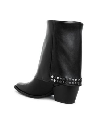 Mariachi Stud Embellished Foldover Boots