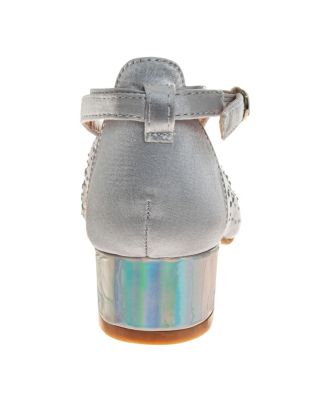 Little Girls Low Heeled Dress Shoes. (Little Kids/Big Kids)