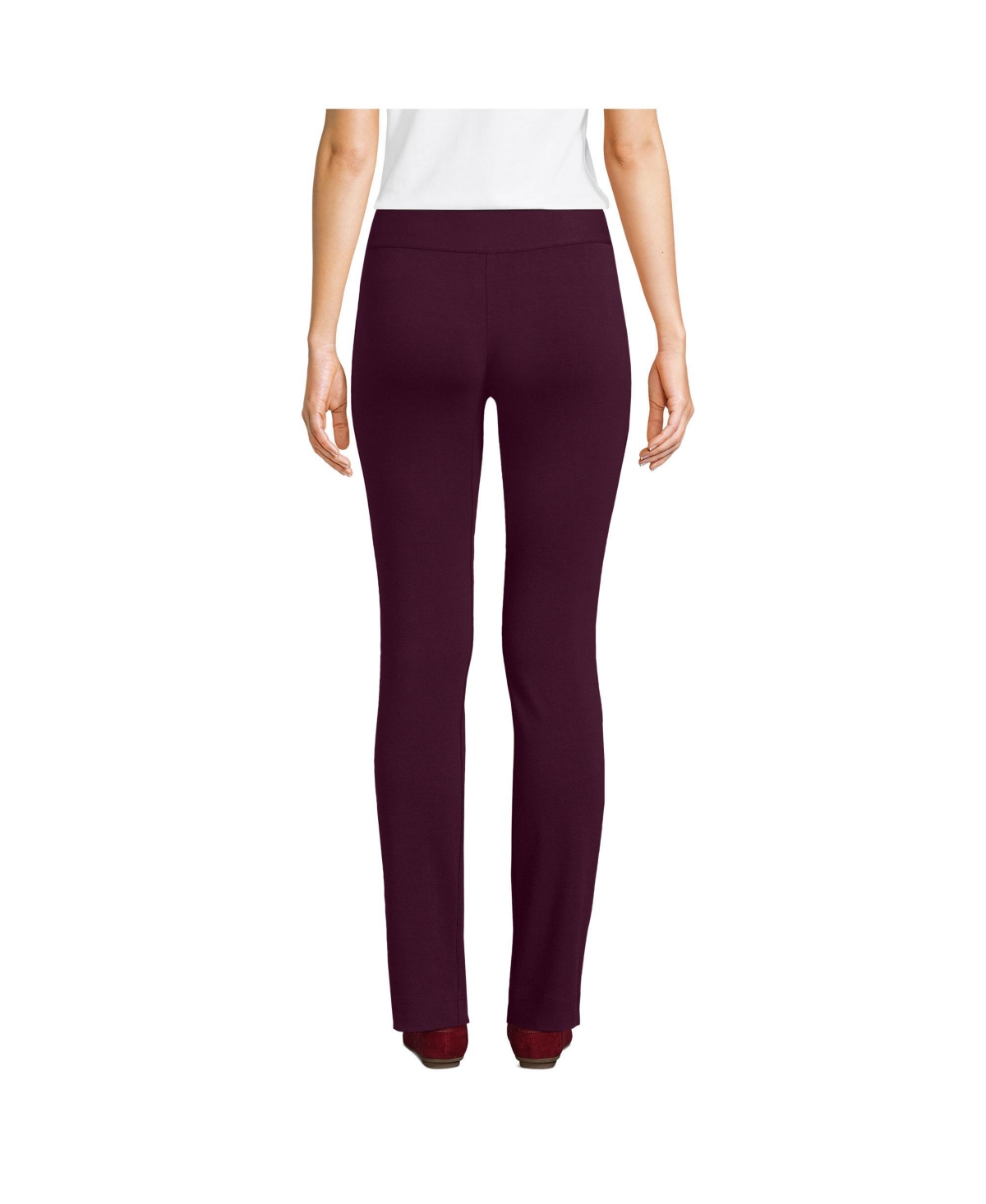 Lands' End Petite Starfish Mid Rise Slim Leg Pants