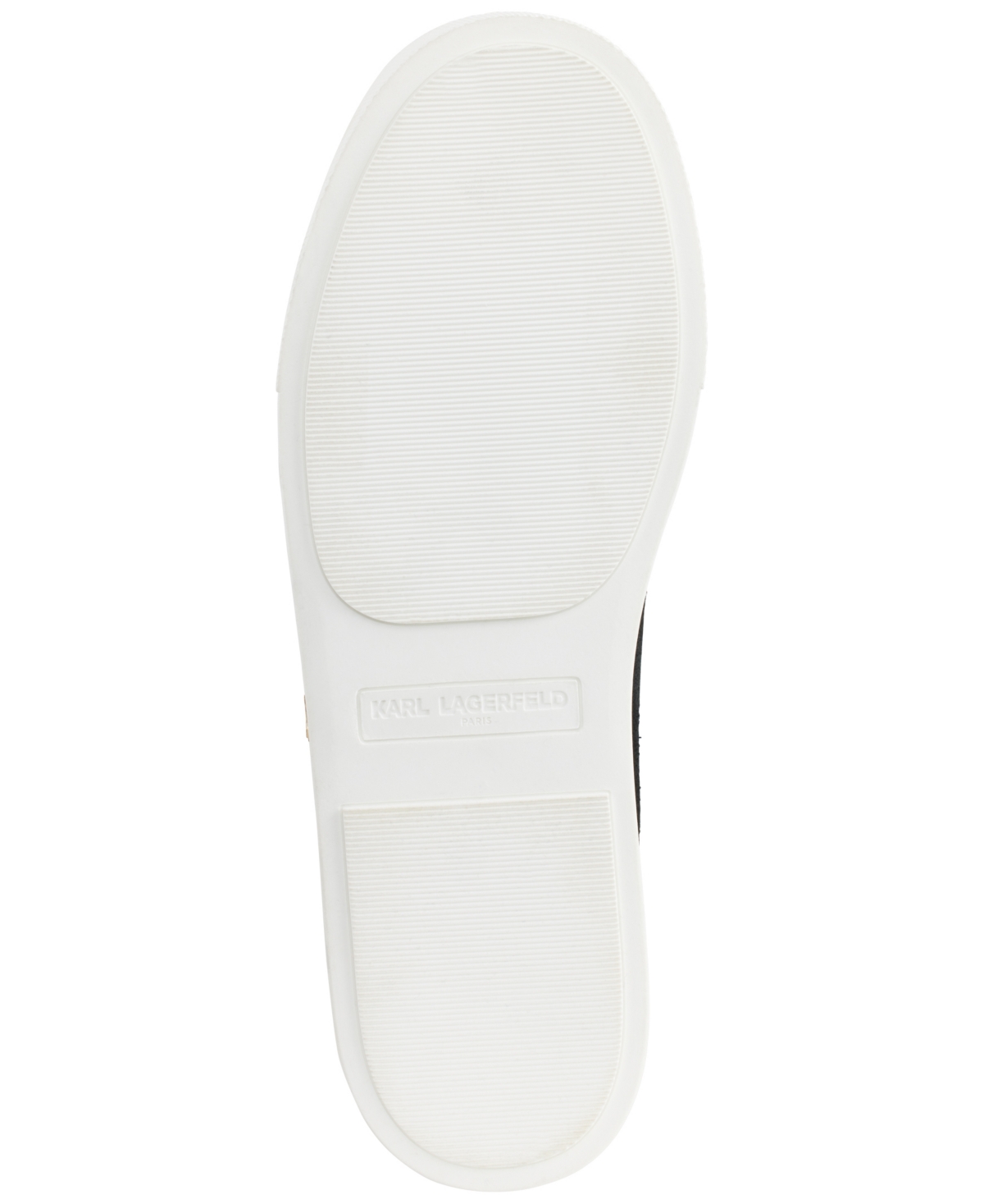 Shop Karl Lagerfeld Women's Cate Sayings Lace Up Sneakers In Black,champagne