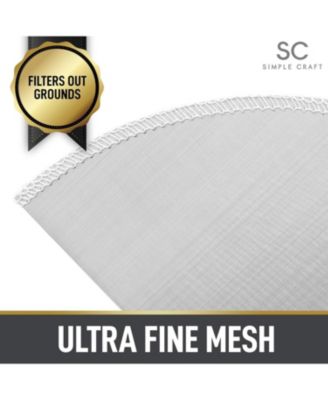 Reusable Pour Over Coffee Filter - Stainless Steel Fine Mesh Coffee Filter (Filter #1)