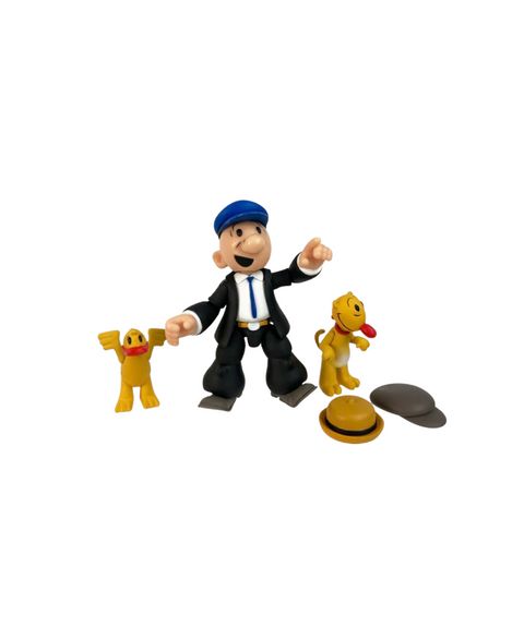 Детские фигурки Popeye Castor Oyl 1:12 Scale Articulated Collectible 3-Piece Action Figure, Ages 8+