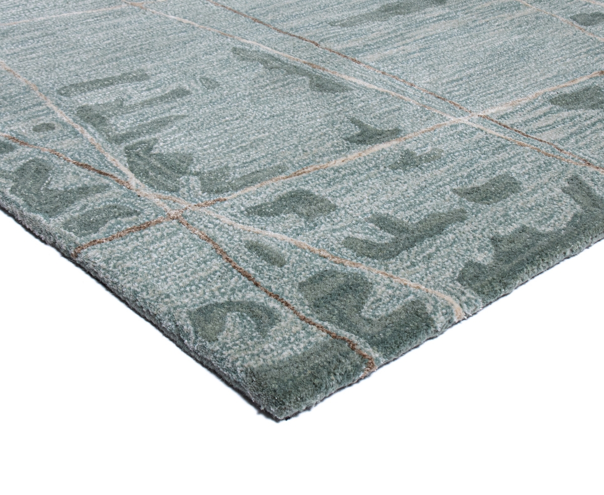 Bb Rugs Larchmont Lr392 3'9"x5'9" Area Rug In Aqua