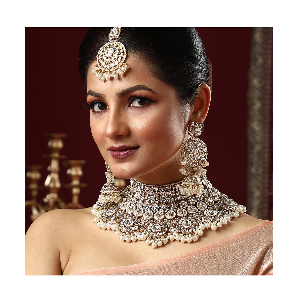 Sohi Women's The Mehrunissa Jewellery Set In Silver