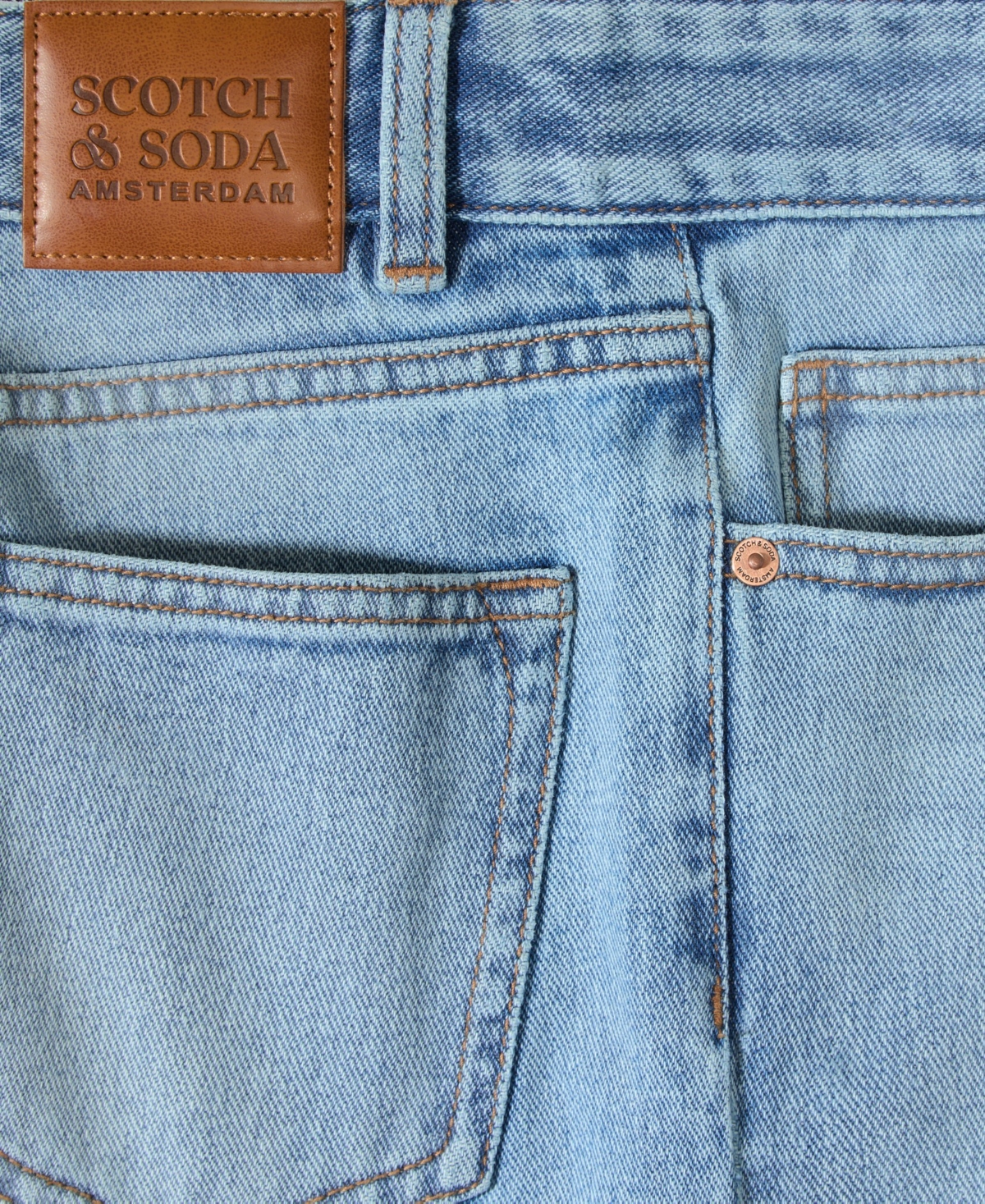 Scotch & Soda Big Boys Light 5 Pocket Straight Fit Jean In Clifton Wash