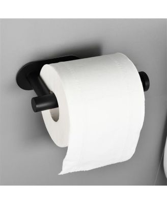 Stainless Steel Toilet Paper Holder Adhensive Tissue Paper Roll Holder for Bathroom