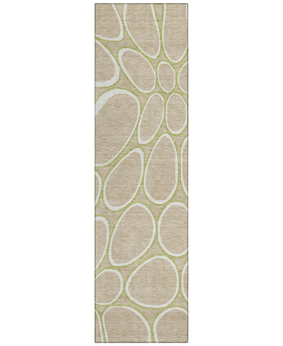Addison Chantille Machine Washable Acn1041 2'3"x7'6" Runner Area Rug In Tan