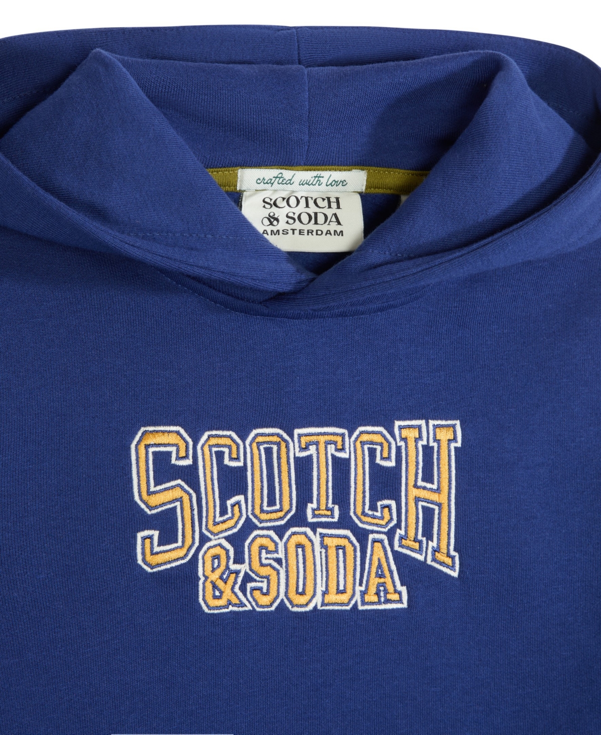 Scotch & Soda Big Boys Graphic Fleece Hoodie In Evening Skies