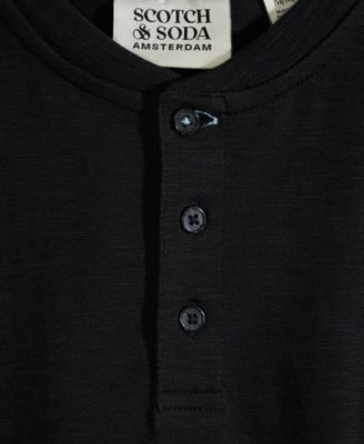 Big Boys Slub Jersey Henley T-Shirt