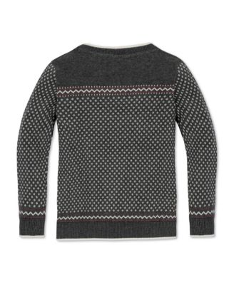 Baby Boys Long Sleeve Intarsia Crew Neck Pullover Sweater