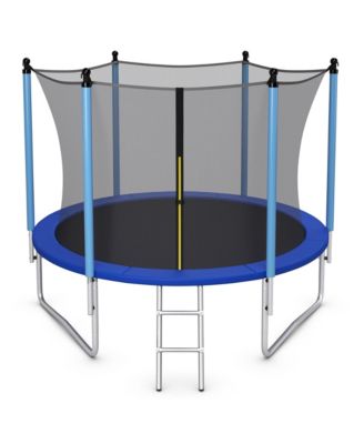 Jumping Exercise Recreational Bounce Trampoline for Kids W/Safety Enclosure