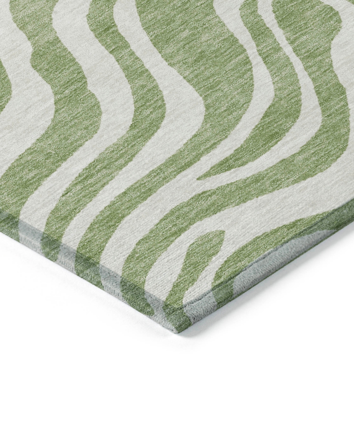 Addison Chantille Machine Washable Acn1042 5'x7'6" Area Rug In Grass