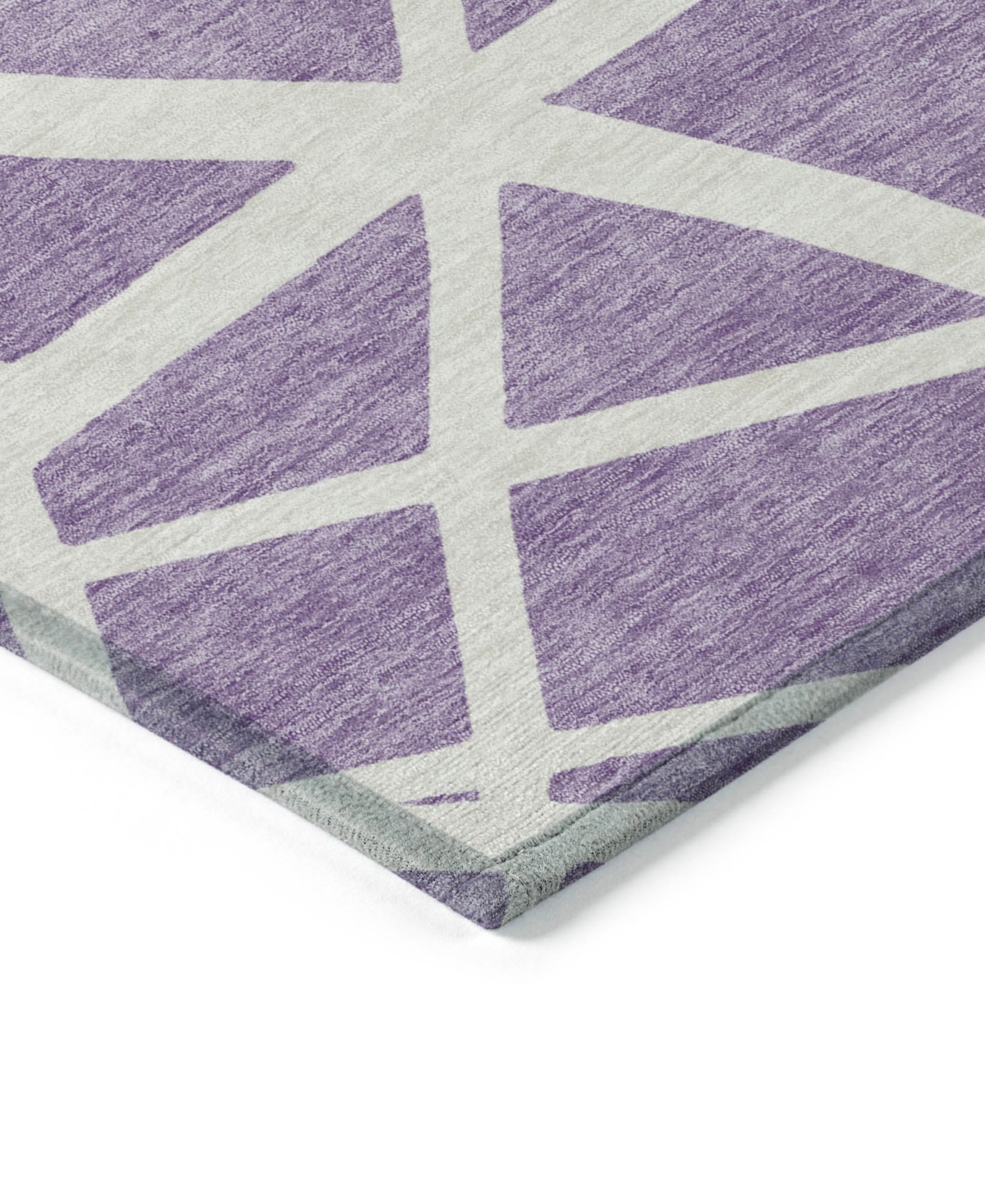 Addison Chantille Machine Washable Acn1040 2'3"x7'6" Runner Area Rug In Lavender