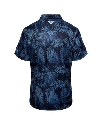 Men's Navy Dallas Cowboys PFG Super Terminal Tackle Omni-Shade Polo