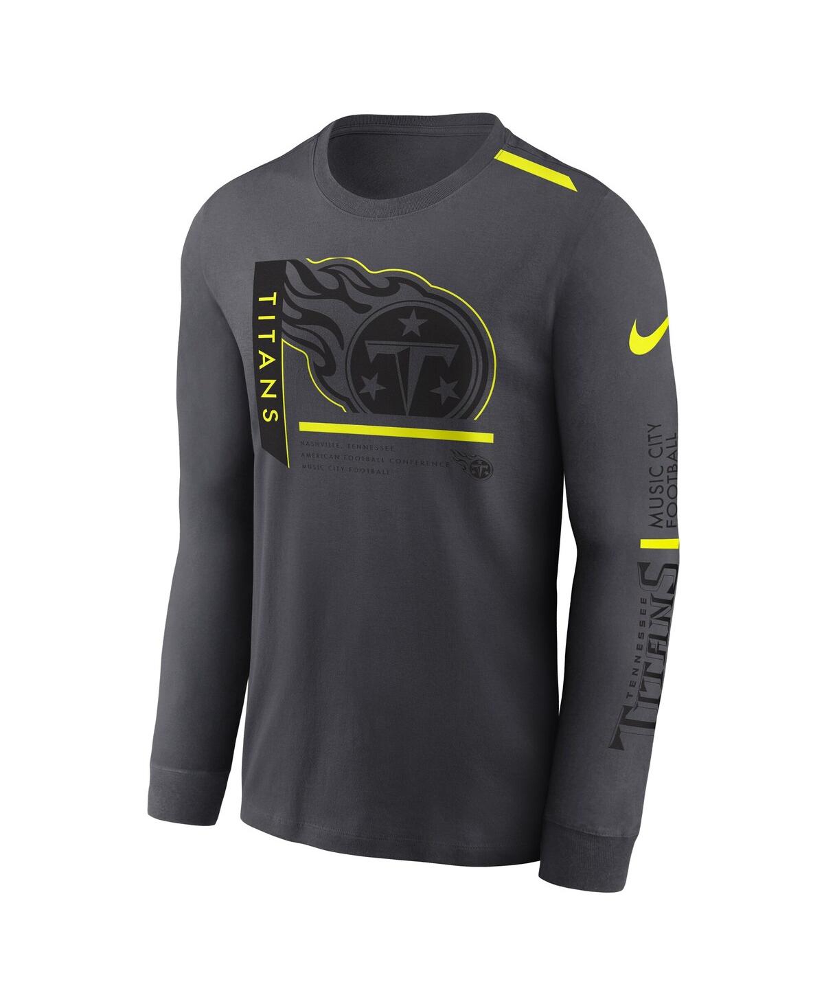 Nike Men'sTennessee Titans Voltperformance Long Sleeve T-shirt - Anthracite