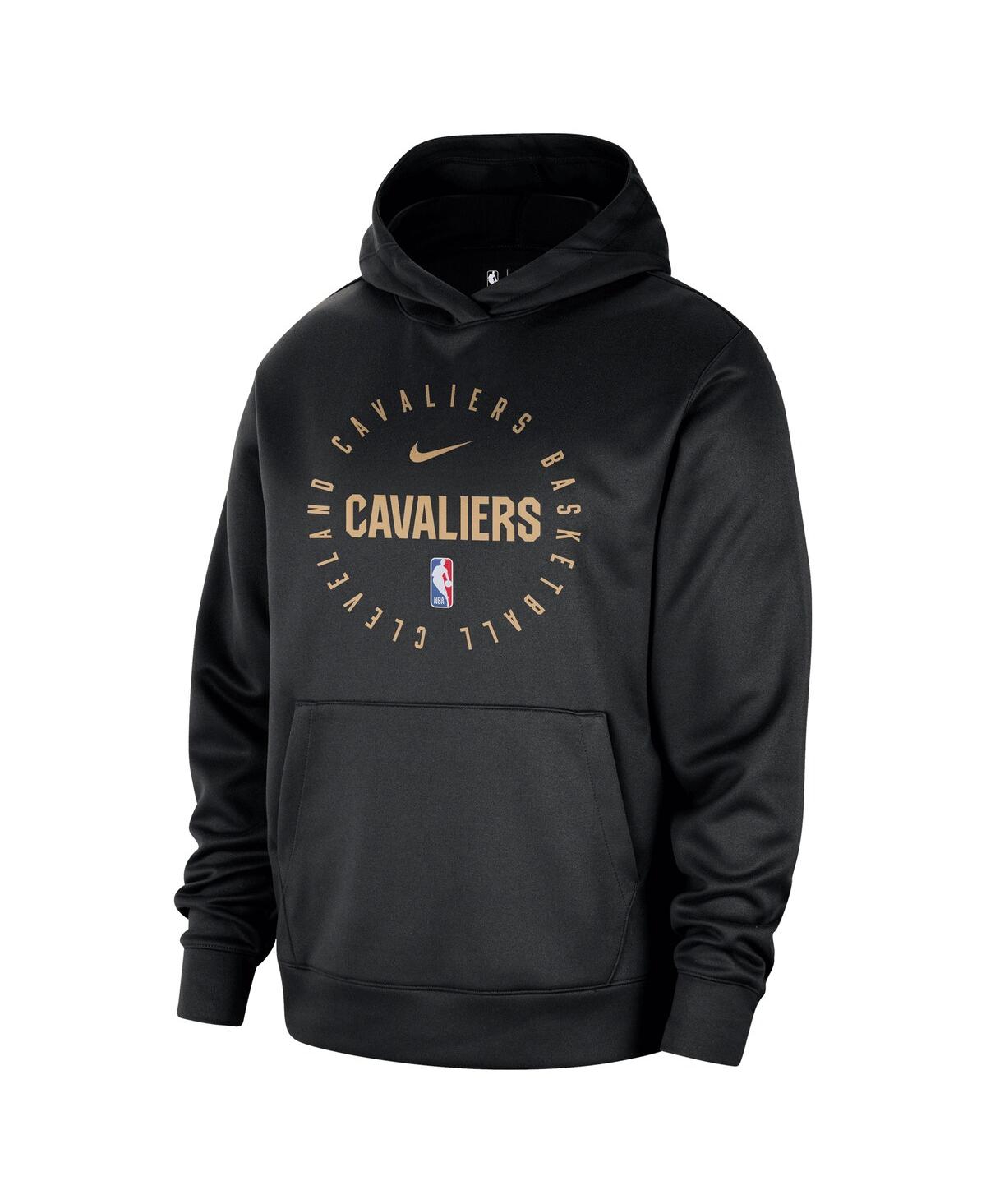 Nike Men'sCleveland Cavaliers 2024/25 Spotlight On-Court Practice Performance Pullover Hoodie - Black