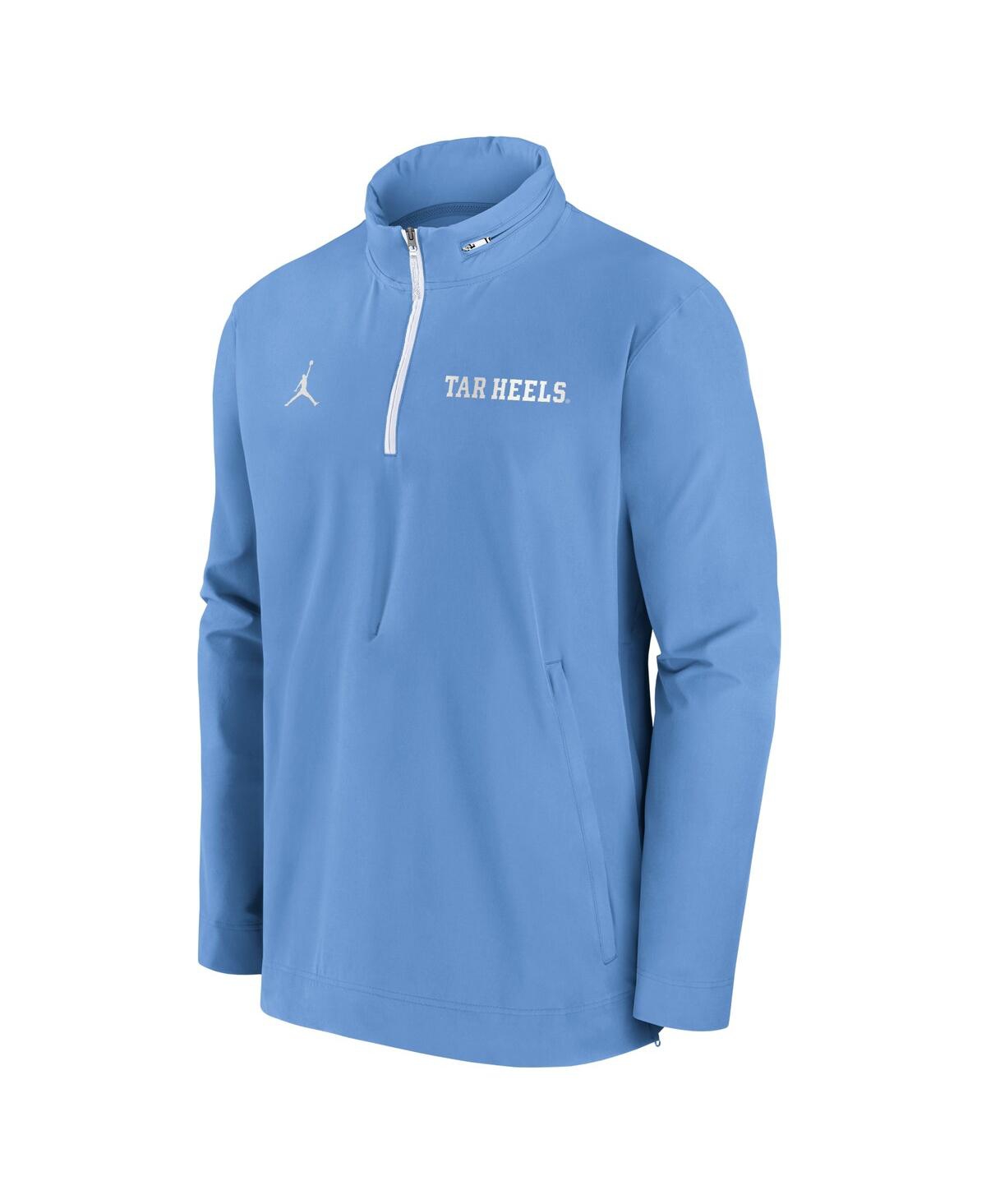 Jordan Men's Carolina Blue North Carolina Tar Heels Sideline Coaches Quarter-Zip Jacket