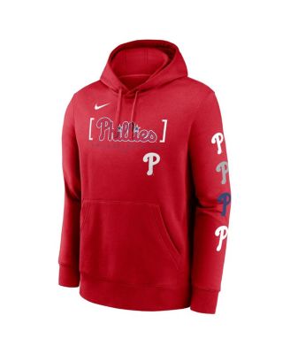 Men's Red Philadelphia Phillies Club Stack Pullover Hoodie