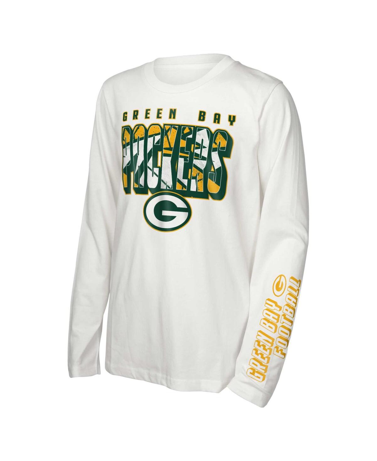Outerstuff Big Boys and Girls Green Bay Packers In the Mix T-Shirt Combo Set
