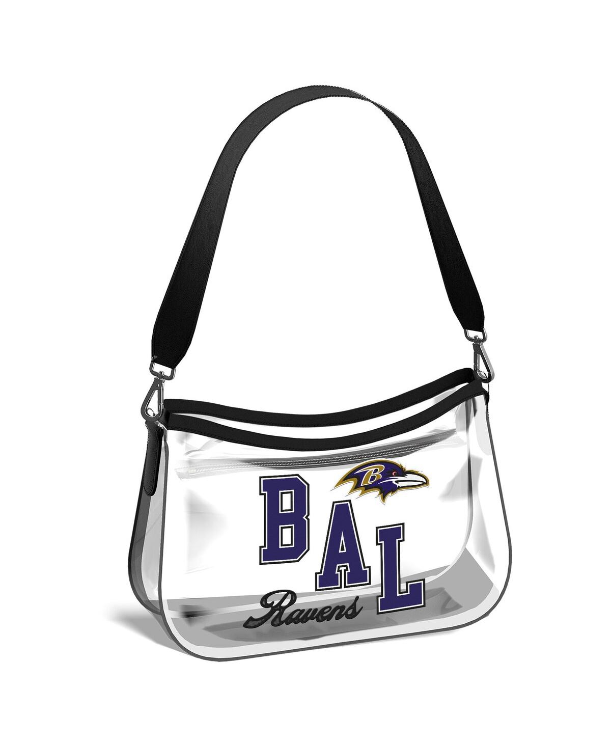 WEAR BY ERIN ANDREWS BALTIMORE RAVENS CLEAR STADIUM MINI PURSE 