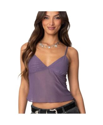Women's Serafina sheer mesh tank top
