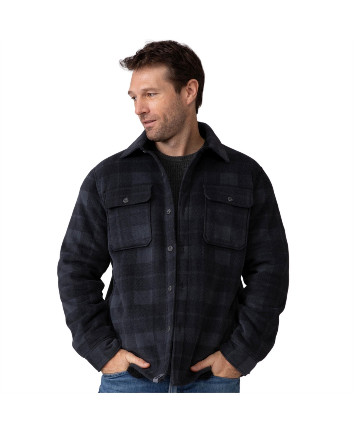 Free Country Men's Mountain Ridge Sueded Chill Out Fleece Jacket