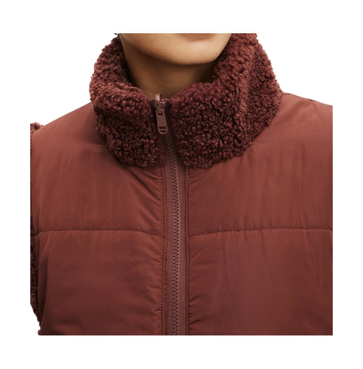 Cotton On Women's Mother Puffer Sherpa Reversible Vest